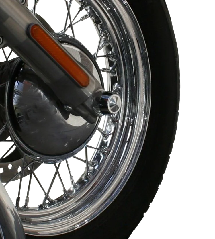 Accutronix Axle Caps - Elite - Chrome - 1" TAC101-EC - Side View