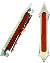 Load image into Gallery viewer, Accutronix Bag Light - Tribal Slotted - Red Lens - Chrome BL01-LSC - Main Product View