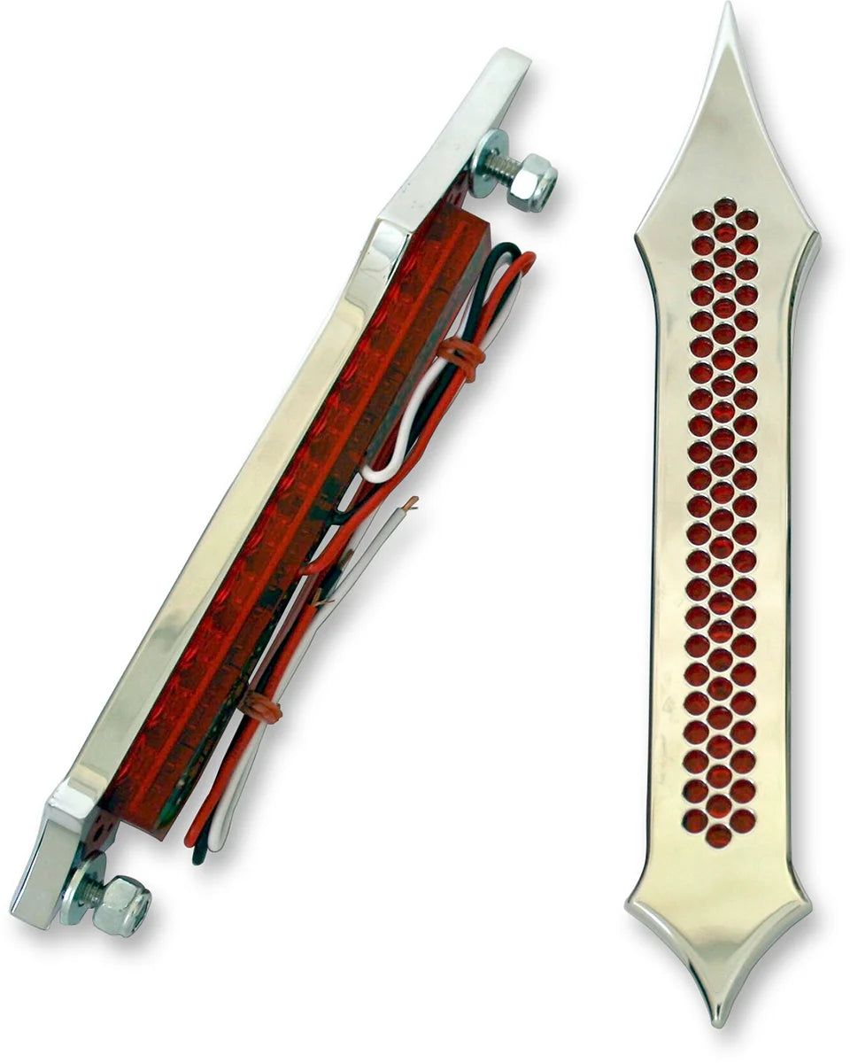 Accutronix Bag Lights - Tribal Drilled - Red LED BL01-LDN - Side View