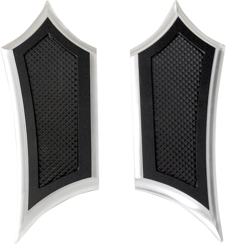 Accutronix Driver Instigator Floorboards - Chrome FBF01-IC - Side View