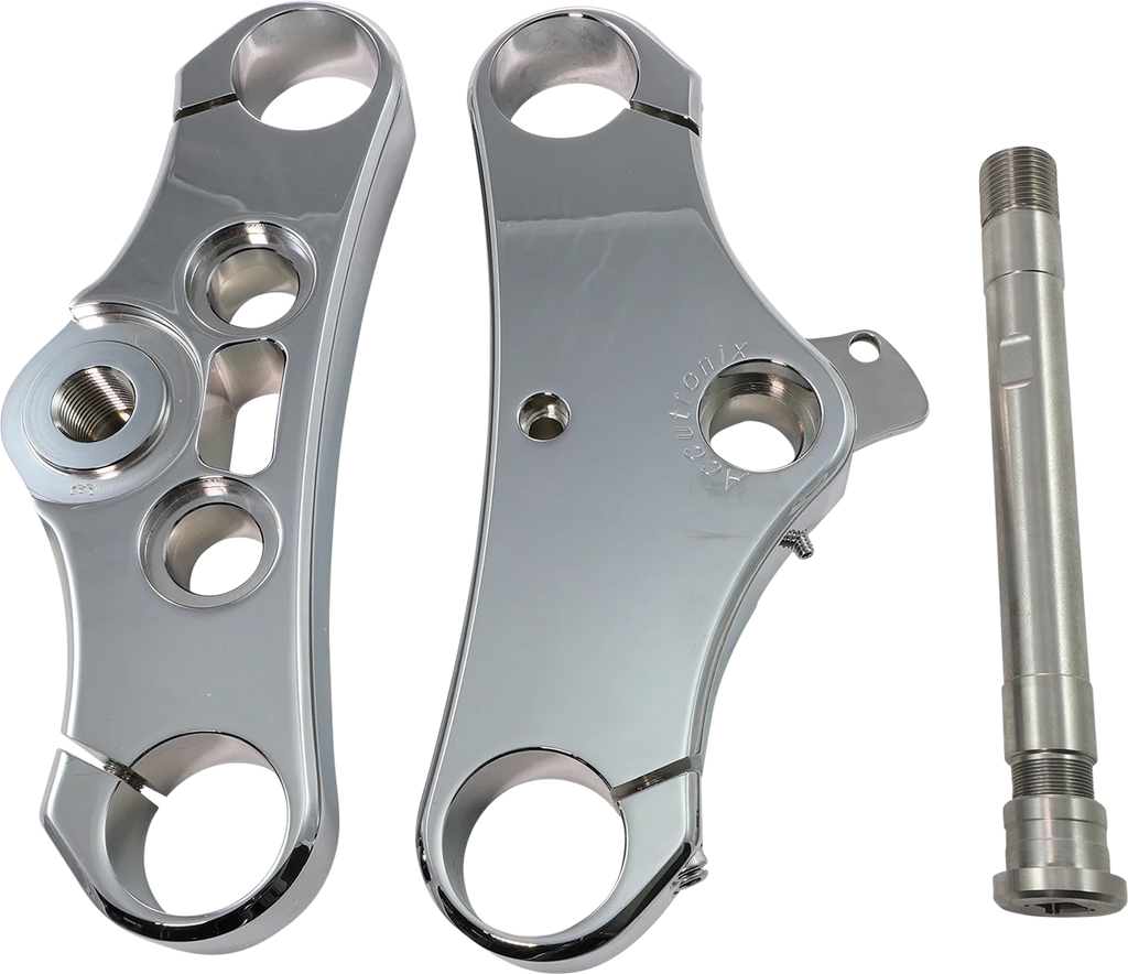Accutronix Elite Triple Tree - 49 mm - Chrome - 3° Rake TWD349-ESC - Main Product View