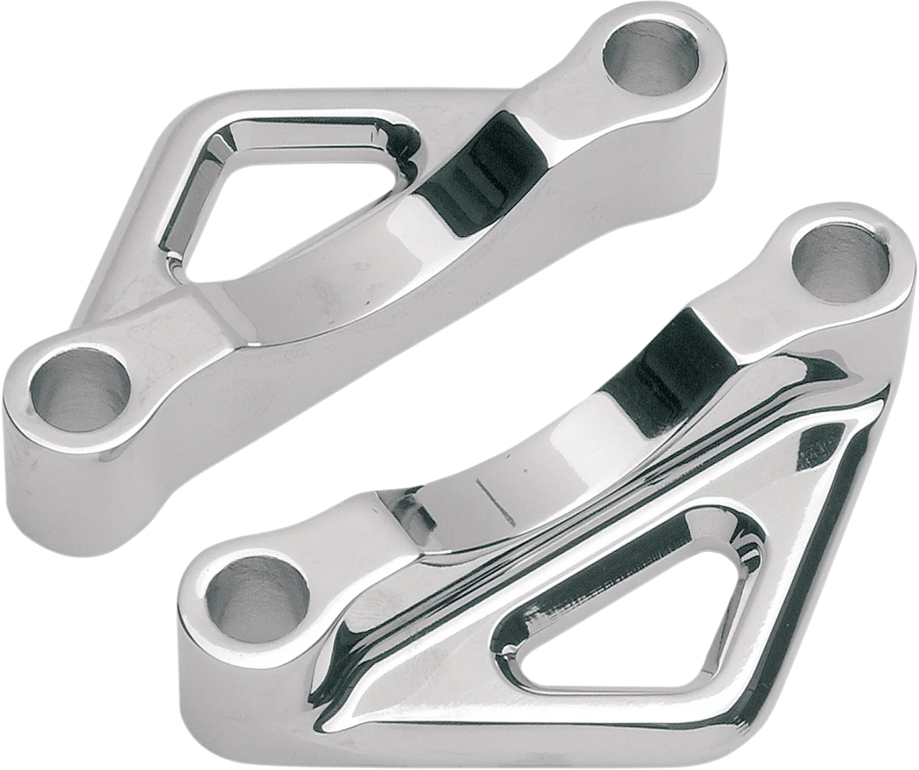 Accutronix Fender Spacer - 3" Bolt Spacing - Chrome TFS41-SF125C - Side View