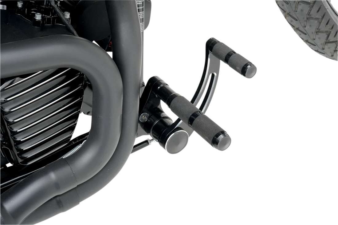 Accutronix Forward Control - Black - Slotted FC102-SSN - Back View