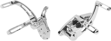 Load image into Gallery viewer, Accutronix Forward Control - Slotted - Chrome FC103-SSC - Side View