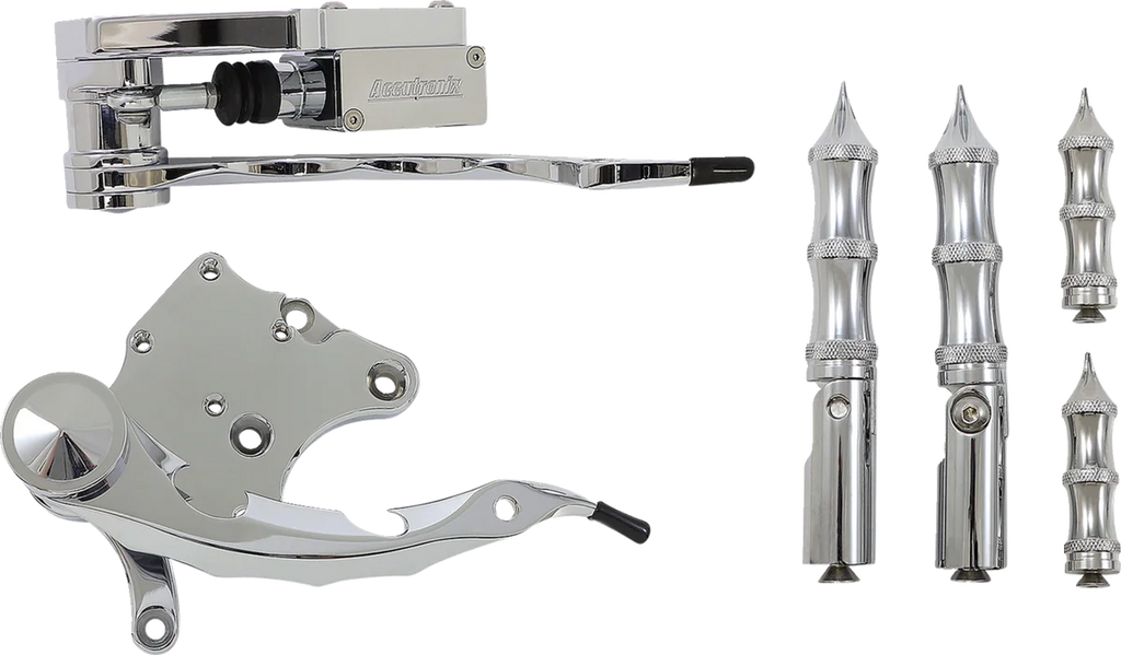 Accutronix Forward Control - Tribal - Chrome FC106-SLC - Side View