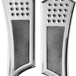 Load image into Gallery viewer, Accutronix Front Floorboards - Chrome Knurled FBF01-KDIC - Main Product View
