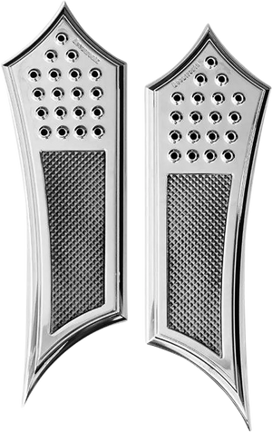 Accutronix Front Floorboards - Chrome Knurled FBF01-KDIC - Main Product View