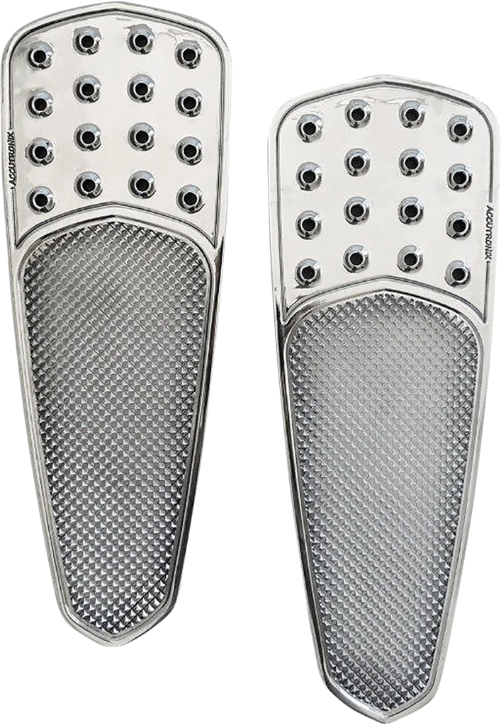 Accutronix Front Floorboards - Chrome Knurled FBF01-KDTC - Main Product View