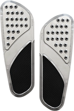 Load image into Gallery viewer, Accutronix Front Floorboards - Chrome w/ Rubber Inserts FBF01-DVC - Main Product View