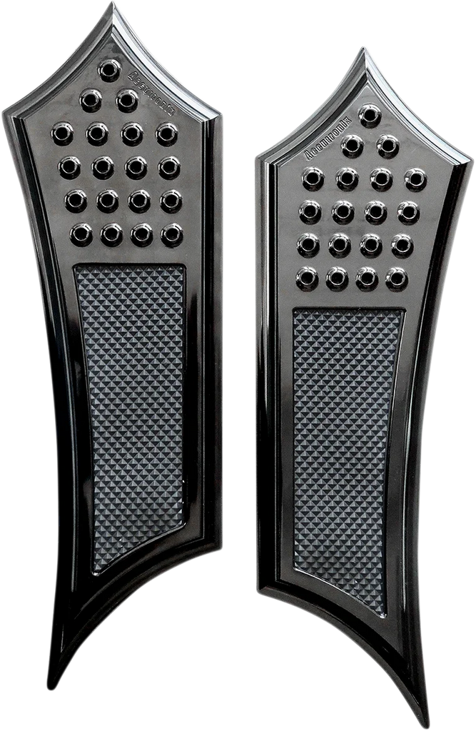 Accutronix Front Floorboards - Extended - Black - Drilled - Instigator - FL FBF01-DIB - Main Product View