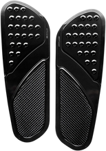 Load image into Gallery viewer, Accutronix Front Floorboards - Extended - Black - Knurled - Teardrop - FL FBF01-KDTB - Side View