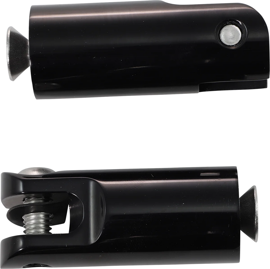 Accutronix Front Footpeg Mounts - Black FPMT200-B - Main Product View