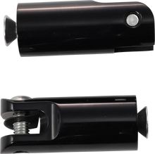 Load image into Gallery viewer, Accutronix Front Footpeg Mounts - Black FPMT200-B - Main Product View