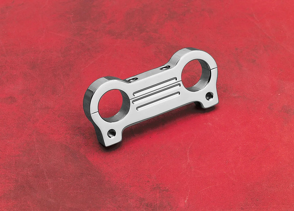 Accutronix Gauge Mount Adapter - Chrome GM101-C - Side View