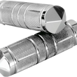 Load image into Gallery viewer, Accutronix Grips - Knurled - Diamond - TBW - Chrome GR101-SKIC - Main Product View