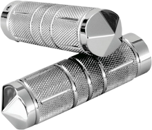 Load image into Gallery viewer, Accutronix Grips - Knurled - Diamond - TBW - Chrome GR101-SKIC - Main Product View