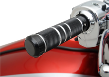 Load image into Gallery viewer, Accutronix Grips - Knurled - Grooved - Black GR100-KGN - Side View