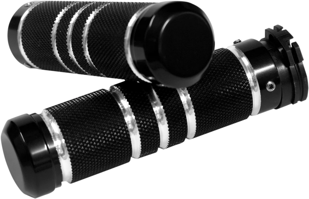 Accutronix Grips - Knurled - Grooved - TBW - Brass GR101-KG5 - Side View