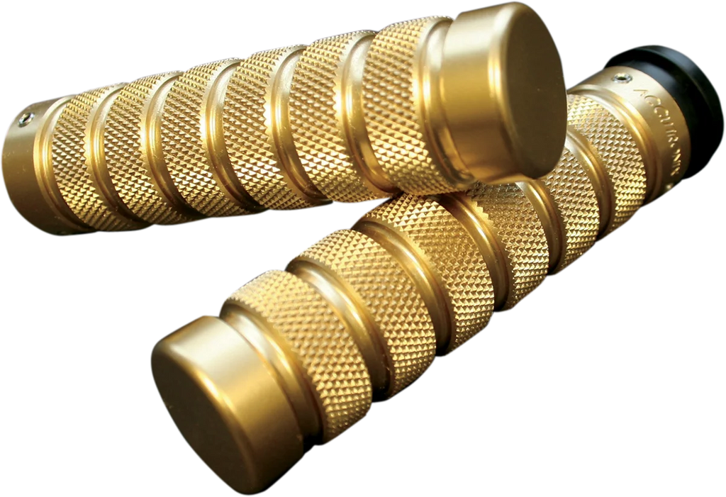 Accutronix Grips - Knurled - Notched - TBW - Brass GR101-KN5 - Main Product View