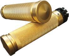 Load image into Gallery viewer, Accutronix Grips - Knurled - TBW - Brass GR101-K5 - Side View