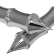 Load image into Gallery viewer, Accutronix Grips - Tribal - TBW - Chrome GR101-LC - Main Product View