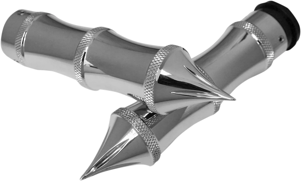 Accutronix Grips - Tribal - TBW - Chrome GR101-LC - Main Product View