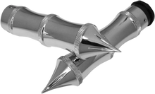 Load image into Gallery viewer, Accutronix Grips - Tribal - TBW - Chrome GR101-LC - Main Product View
