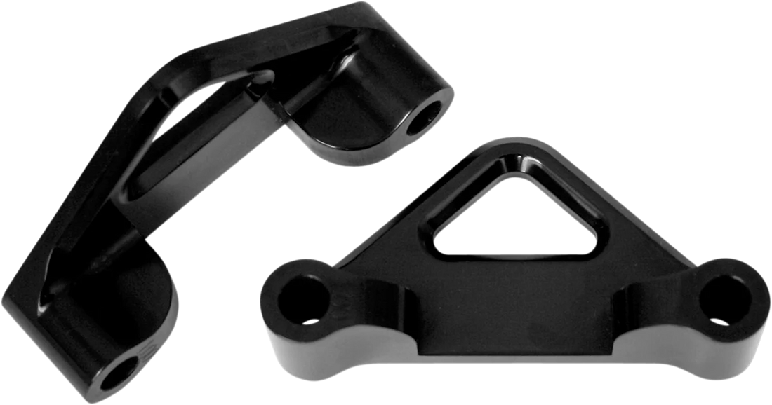 Accutronix Hot Legs/Bagger Legs Fender Spacer - Black - 1.00" Spacer - For 6" Width Fender TFS41-EMF100B - Side View