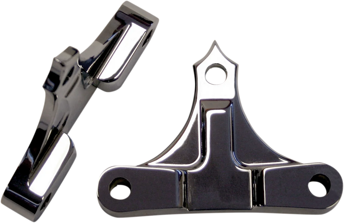Accutronix Hot Legs/Bagger Legs Fender Spacers - Chrome - 0.625" Spacer - For 6" Width Fender TFS49-NF5/8C - Side View