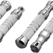 Load image into Gallery viewer, Accutronix Knurled Footpegs - Male Mount RP111-KGC - Side View