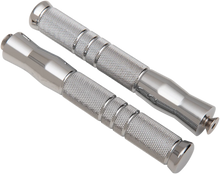 Load image into Gallery viewer, Accutronix Knurled Footpegs - Rigid Mount - Front PF121-KGC - Main Product View