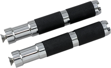 Load image into Gallery viewer, Accutronix Muzzle Break Footpegs - Rigid Mount - Black PF121-AKB - Side View