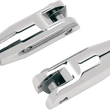 Load image into Gallery viewer, Accutronix Rear Footpeg Mount - Chrome - FLHT '93+ FPMT501-C - Main Product View