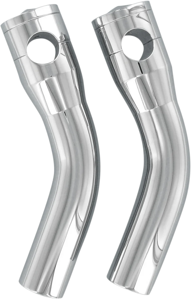Accutronix Risers - Pullback - 6" - Chrome HRP1356-C - Side View