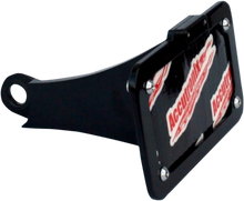 Load image into Gallery viewer, Accutronix Side Mount License Plate Assembly - Black LPF106HV-B - Main Product View