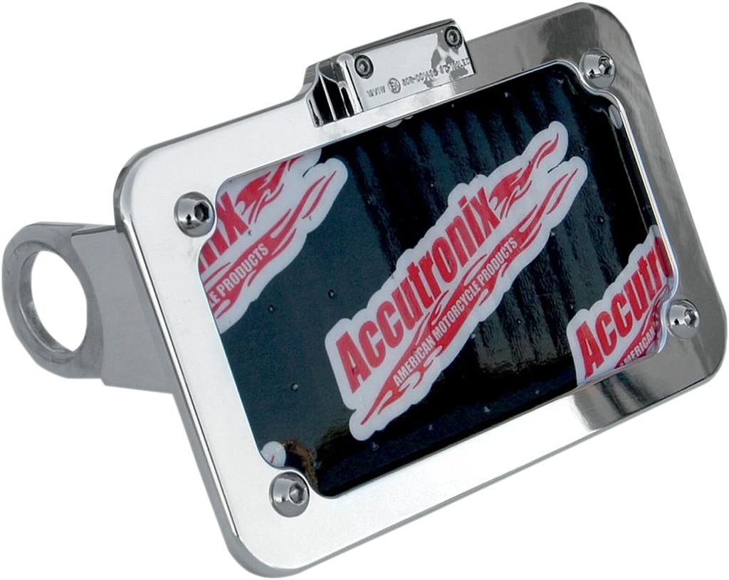 Accutronix Side Mount License Plate Assembly - Black LPF106HV-B - Detail View