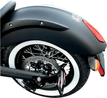 Load image into Gallery viewer, Accutronix Side Mount License Plate Assembly - Black LPF108HV-B - Installation View