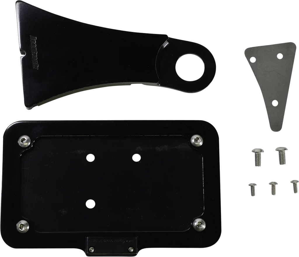 Accutronix Side Mount License Plate Assembly - Black LPF114HV-B - Main Product View