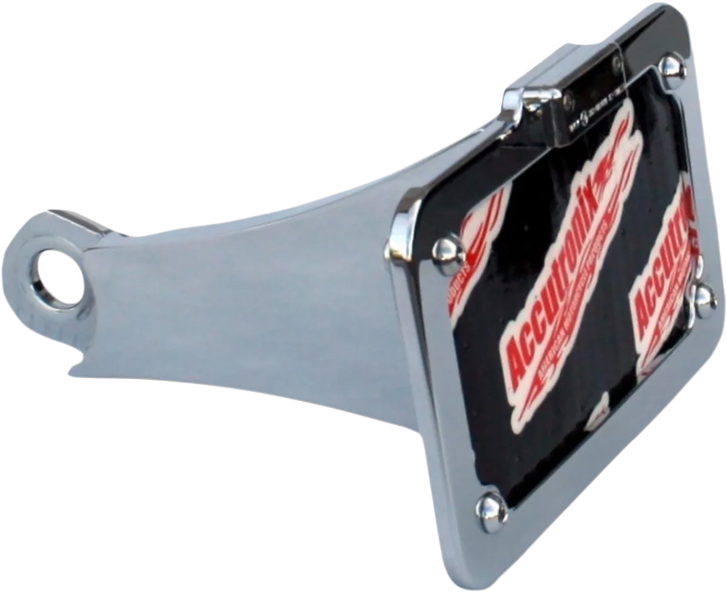 Accutronix Side Mount License Plate Assembly - Chrome LPF106HV-C - Main Product View