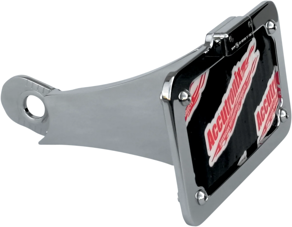 Accutronix Side Mount License Plate Assembly - Chrome LPF108HV-C - Main Product View