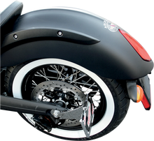 Load image into Gallery viewer, Accutronix Side Mount License Plate Assembly - Chrome LPF108HV-C - Installation View