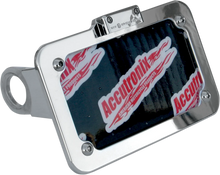 Load image into Gallery viewer, Accutronix Side Mount License Plate Assembly - Chrome LPF114HV-C - Side View
