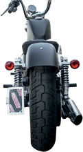 Load image into Gallery viewer, Accutronix Side Mount License Plate Assembly - Chrome LPF114HV-C - Installation View