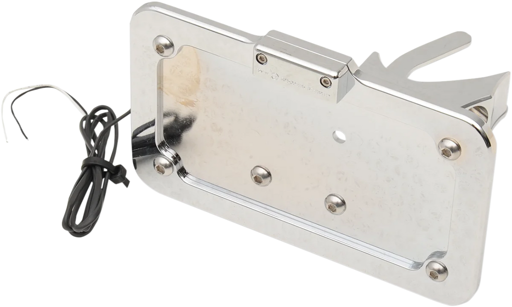 Accutronix Side Mount License Plate - Chrome LPF121HV-C - Main Product View