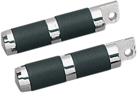 Accutronix Tribal Footpegs - Male Mount - Chrome RP111-LC - Detail View