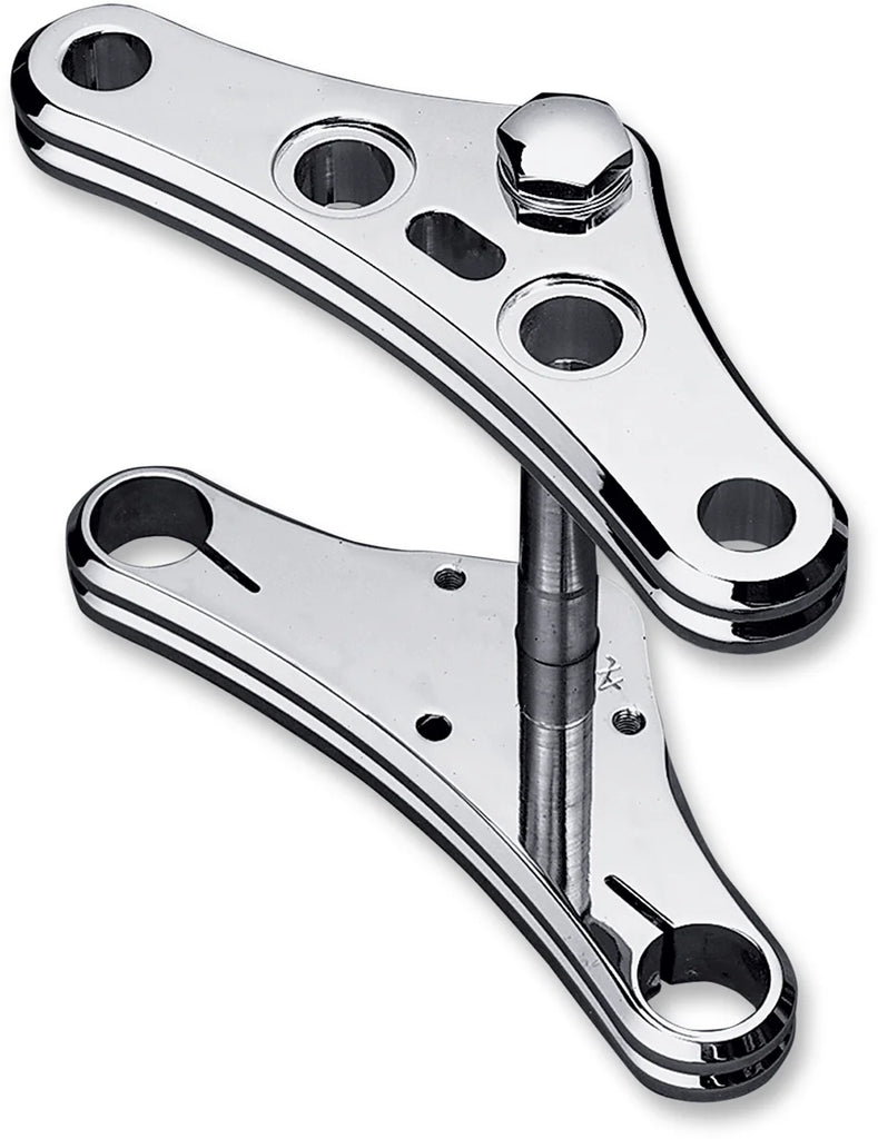 Accutronix Triple Tree - 41 mm - Chrome - Raked 0° - Elite Radius Groove TWG41-EC - Main Product View