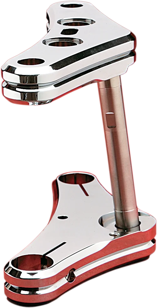 Accutronix Triple Tree - 41 mm - Chrome - Raked 7° - Elite Radius Groove TWR741-EC - Main Product View