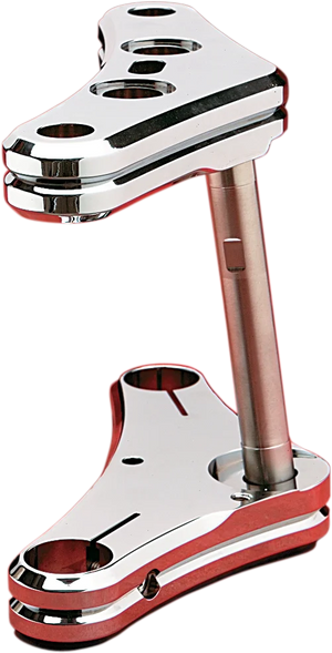 Accutronix Triple Tree - 41 mm - Chrome - Raked 7° - Elite Radius Groove TWR741-EC - Main Product View