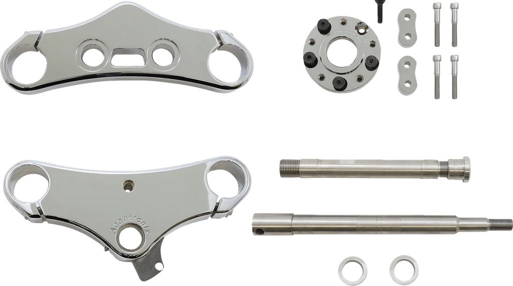 Accutronix Triple Tree - 49 mm - Chrome - 5° Rake TWD549-ESCK8 - Main Product View
