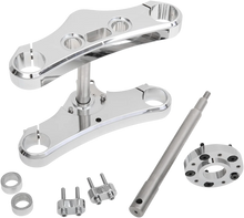 Load image into Gallery viewer, Accutronix Triple Tree - 49 mm - Chrome - 5° Rake TWD549-ESCK8 - Side View